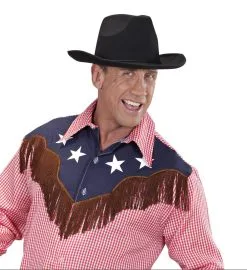 Cowboyhoed Zwart -Kledingwinkel Van Roodkapje 0492t c 1