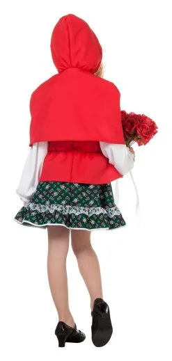 Sprookjesbos Meisje Met Rode Cape (Luxe) Kostuum -Kledingwinkel Van Roodkapje 3422 3 7