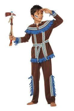 Blauwe Kraai Indiaan Tenderfoot (Jongen) Kostuum