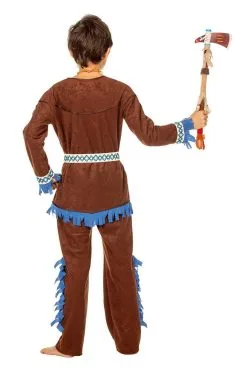 Blauwe Kraai Indiaan Tenderfoot (Jongen) Kostuum -Kledingwinkel Van Roodkapje 3741 3 4