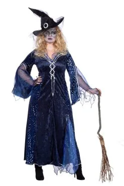 Zwansilla Tovenaarsdame Sterren Blauw Vrouw Kostuum 8 Zwansilla Tovenaarsdame Sterren Blauw Vrouw Kostuum -Kledingwinkel Van Roodkapje 4548 4 5