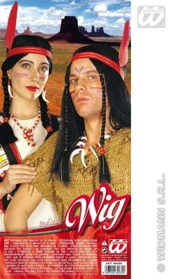 Pruik Indiaanse Man Of Vrouw -Kledingwinkel Van Roodkapje 6003d b