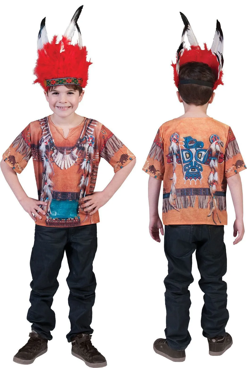 3d Shirt Indiaan Jongen 1 3d Shirt Indiaan Jongen