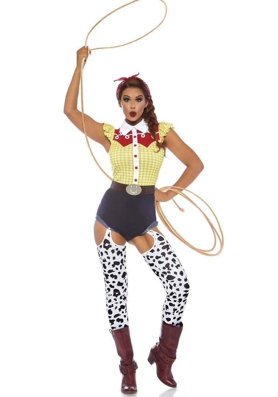 Wilde Rit Rodeo Vrouw Kostuum 4 Wilde Rit Rodeo Vrouw Kostuum - Afbeelding 4