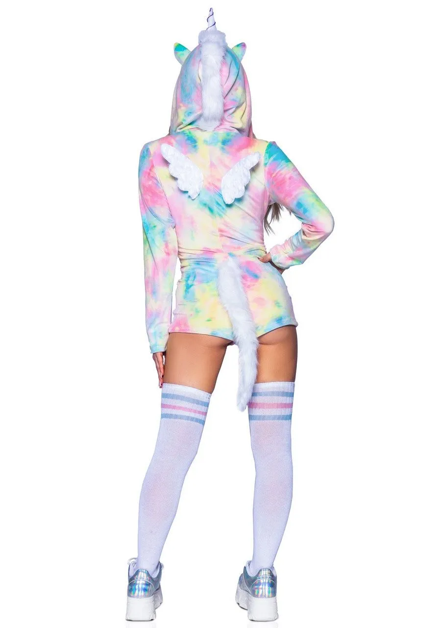 Fantastische Fantasie Eenhoorn Tie Dye Vrouw Kostuum 4 Fantastische Fantasie Eenhoorn Tie Dye Vrouw Kostuum - Afbeelding 4