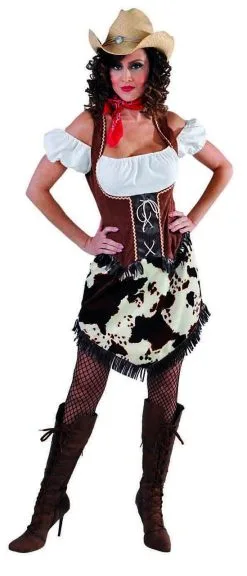 Cowgirl Lucille Rodeo Kampioen Vrouw Kostuum