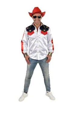 Line Dance Cowboy Las Vegas Rodeo Blouse Man