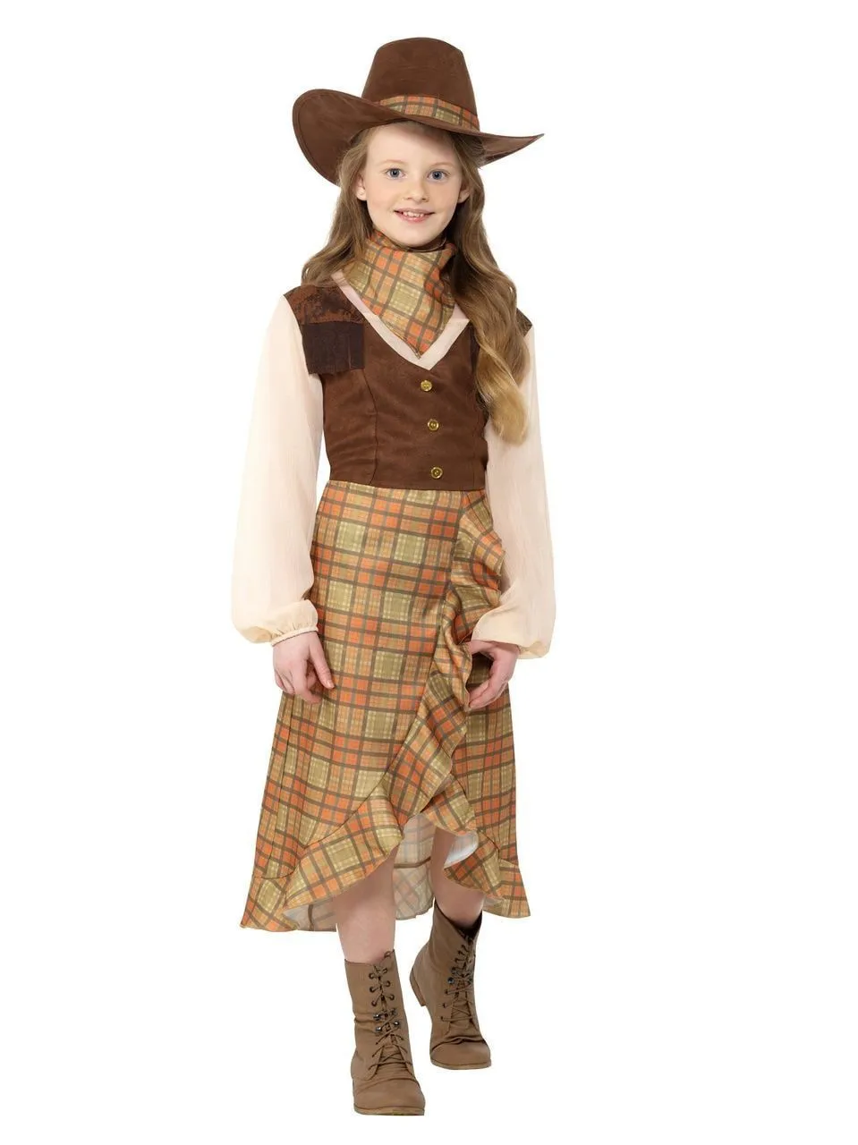 Kudde Drijver Cowgirl Sarah Meisje Kostuum 2 Kudde Drijver Cowgirl Sarah Meisje Kostuum - Afbeelding 2