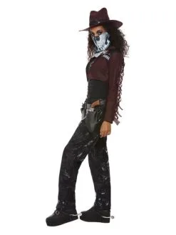 Luxe Cowboy Dame Met Schedelmasker Vrouw Kostuum -Kledingwinkel Van Roodkapje smf 2020 63009 4 20