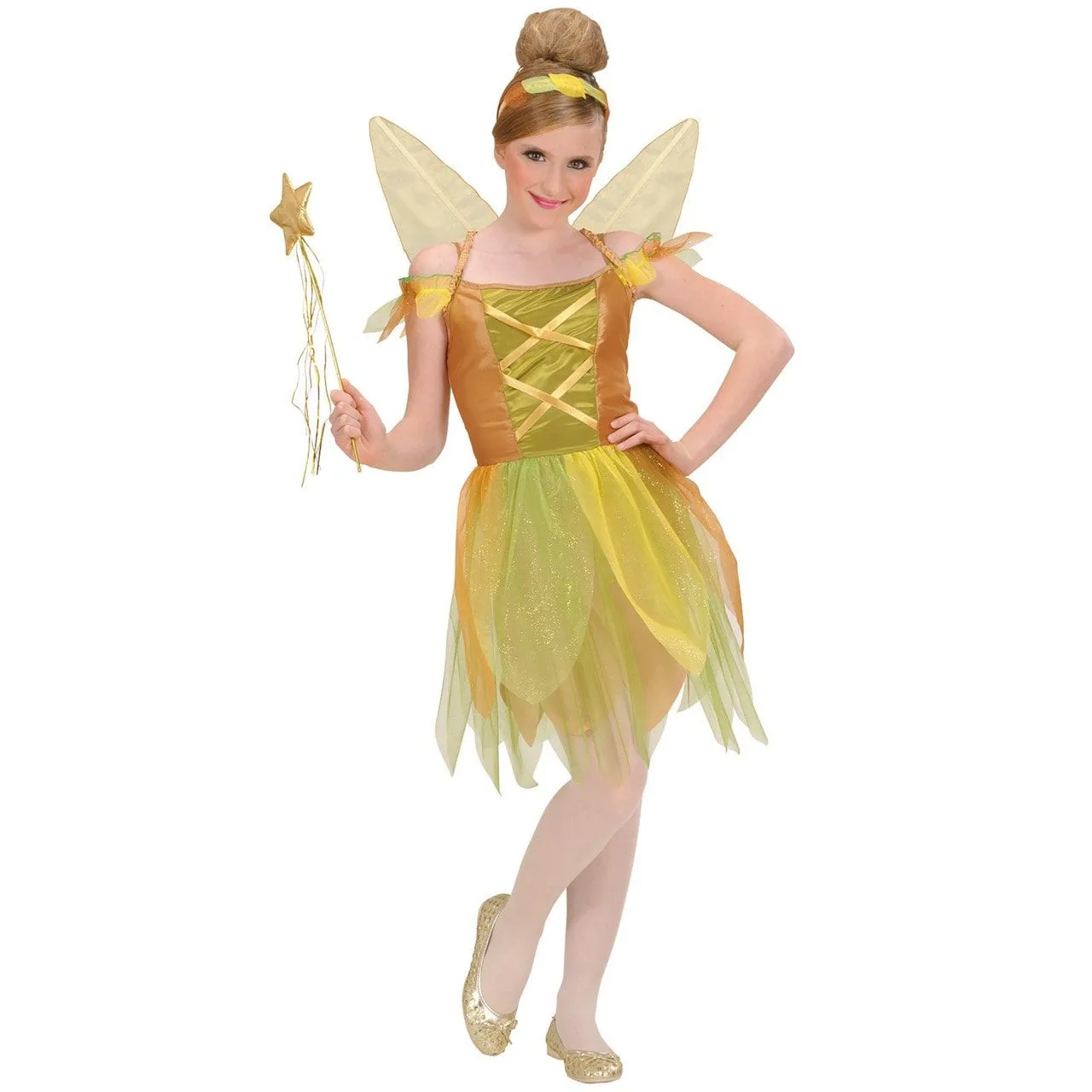 Pixie Gouden Woud Prinses Spell Kostuum Meisje 1 Pixie Gouden Woud Prinses Spell Kostuum Meisje