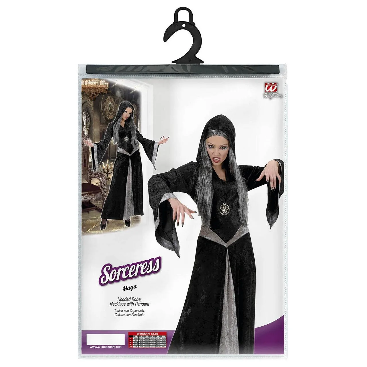 Tovenares Bad Lady Kostuum Vrouw 3 Tovenares Bad Lady Kostuum Vrouw - Afbeelding 3