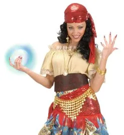 Waarzegster Kristallen Bol Met Licht -Kledingwinkel Van Roodkapje wdm1516 00015 c 1