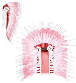 Ugh Luxe Indiaanse Hoofdtooi Roze