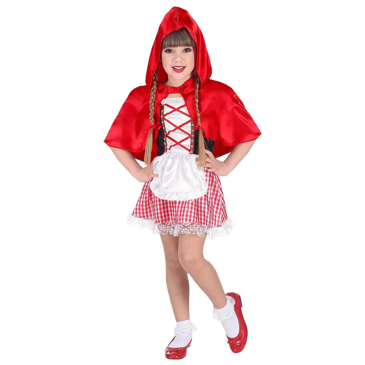 Sprookjesmeisje Roodkapje Kostuum 2 Sprookjesmeisje Roodkapje Kostuum - Afbeelding 2