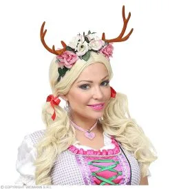 Hoofdband Gewei Faun Met Bloemen -Kledingwinkel Van Roodkapje wdm 2018 07792 3