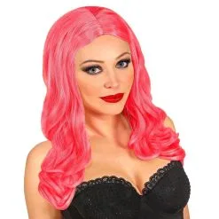 Pruik Roxy Donkerroze