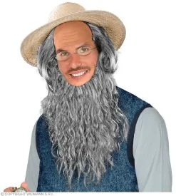 Hoofdbedekking Amish Met Baard En Bril -Kledingwinkel Van Roodkapje wdm 2021 02090 4