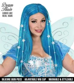Starry Hair Droomhaar Pruik Blauw