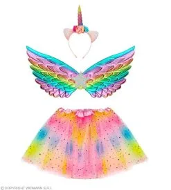 Kleurige Unicorn Set Meisje Kostuum -Kledingwinkel Van Roodkapje wdm 2021 10323 3 2