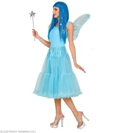 Knielange Tulle Rok Petticoat 65 Centimeter Lichtblauw Vrouw -Kledingwinkel Van Roodkapje wdm 2021 10358 4 2