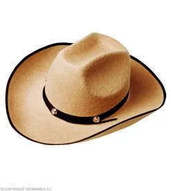 Cowboyhoed Billie Vilt Beige