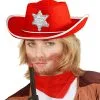 Beruchte Sheriff Van Kidstown Cowboyhoed Kind Rood