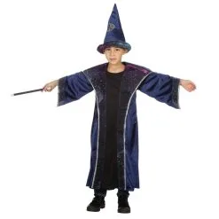 Sterren Tovenaar Hemels Blauw Jongen Kostuum