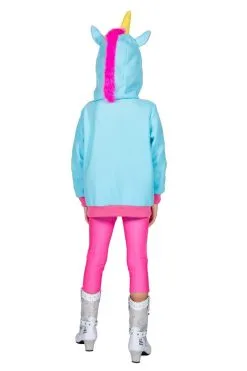 Mythisch Fabeldier Blauwe Eenhoorn Hoodie Kind -Kledingwinkel Van Roodkapje wlb2019 3269b 3 10