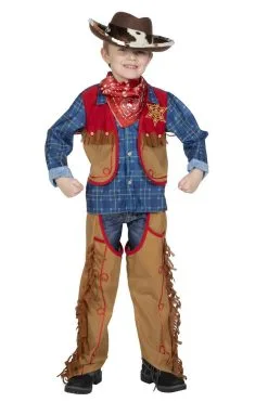 Vast In Het Zadel Cowboy Texas Jackson Kind Kostuum