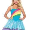 Wonderland Rainbow Unicorn Vrouw Kostuum